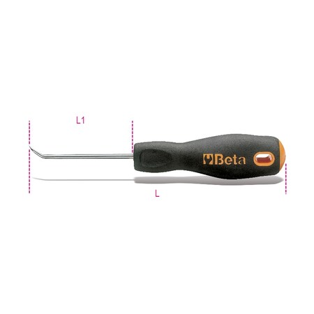 Beta Engineers Prcsion Scriber, Short Tip Bent 16870125